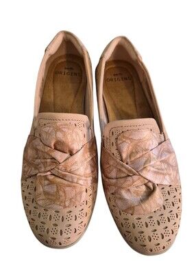Earth Origins Finley Nubuck Perforated Slip-on Shoes - 7.5